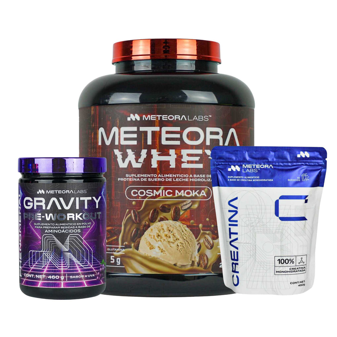 Combo | Meteora Whey + Creatina + Gravity Pre-workout