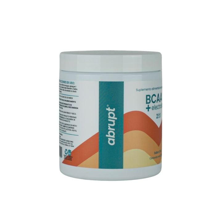 Abrupt BCAA + Electrolitos en Polvo, Sabor Uva, 210g 30 Porciones, 2:1:1 Leucina, Isoleucina, Valina