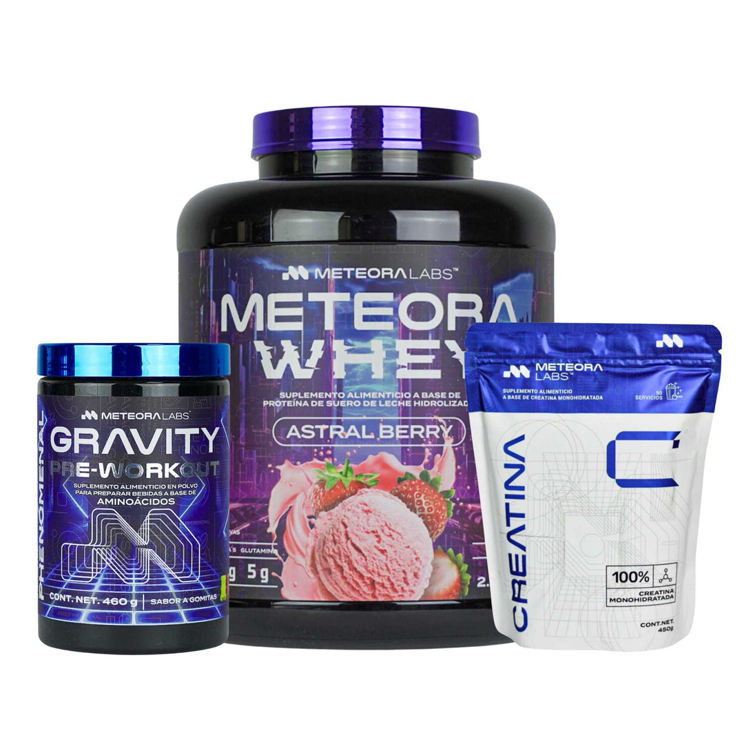 Combo | Meteora Whey + Creatina + Gravity Pre-workout