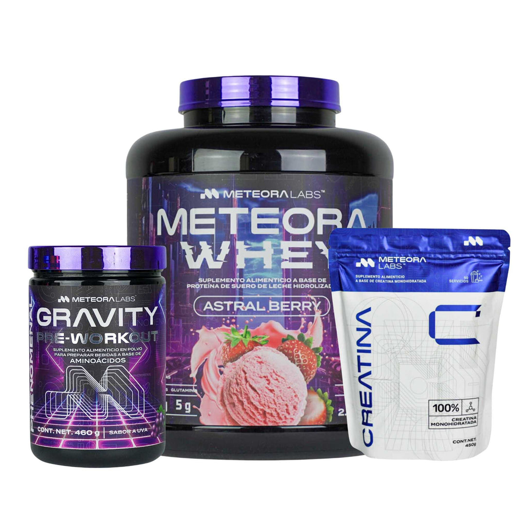 Combo | Meteora Whey + Creatina + Gravity Pre-workout