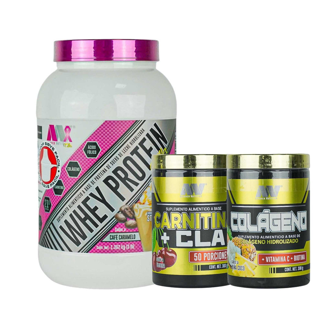 Combo | Advance Whey Ella + Colágeno Hidrolizado + CLA Carnitina