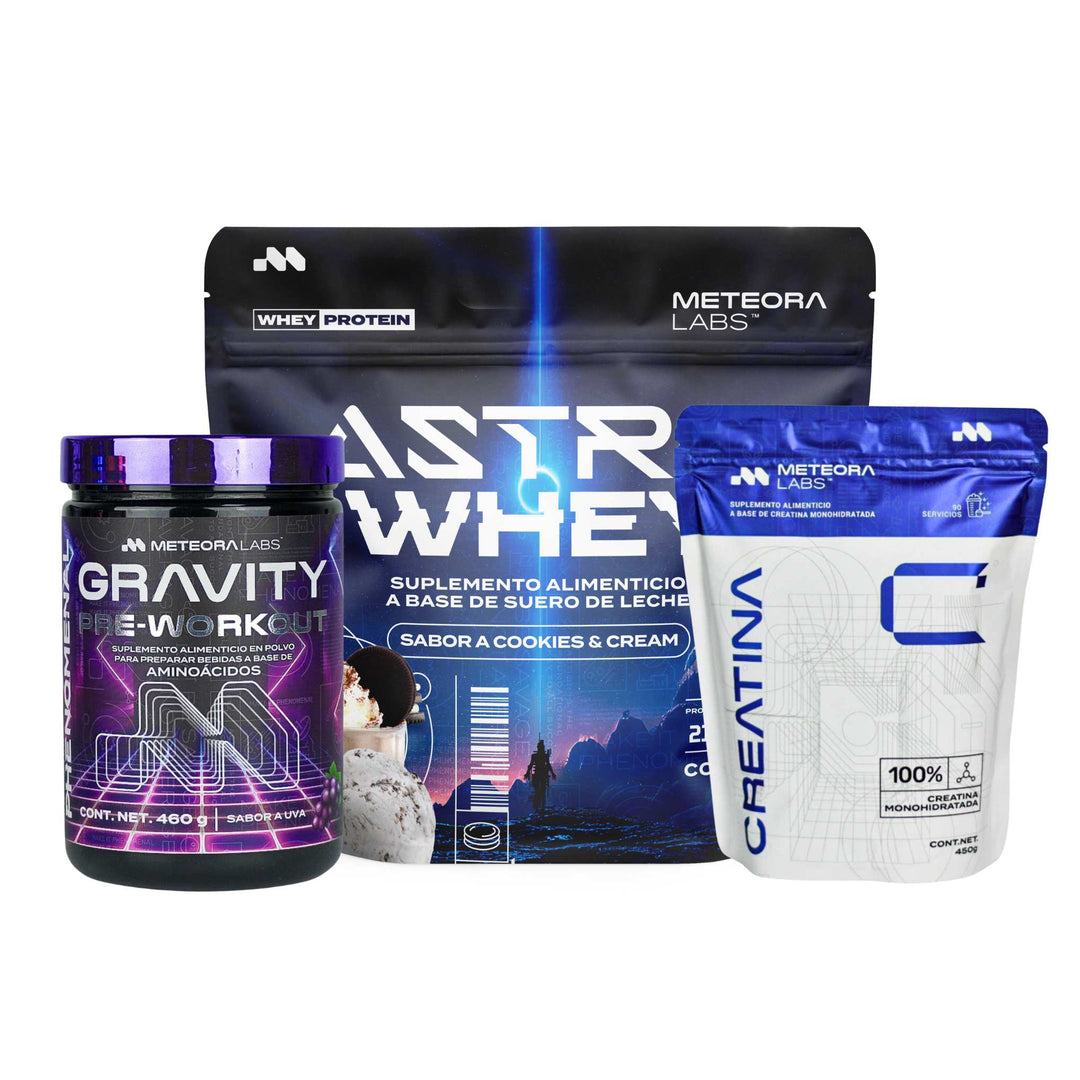 Combo | Astro Whey + Gravity Pre-Workout + Creatina