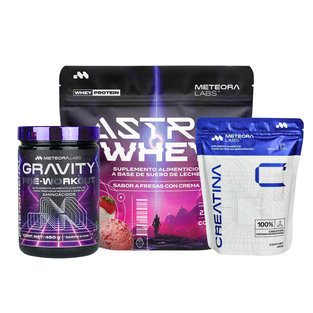 Combo | Astro Whey + Gravity Pre-Workout + Creatina