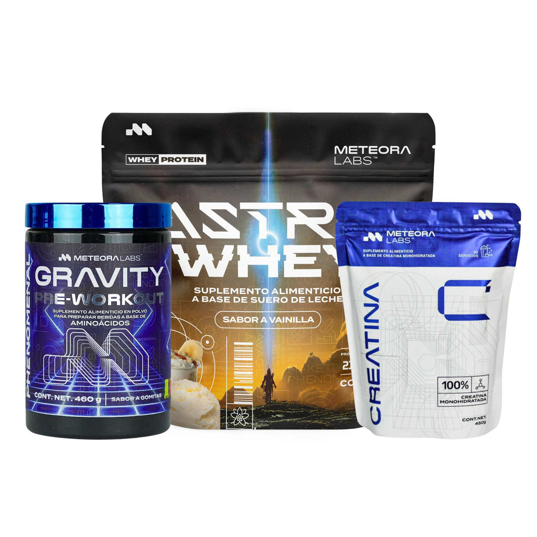 Combo | Astro Whey + Gravity Pre-Workout + Creatina