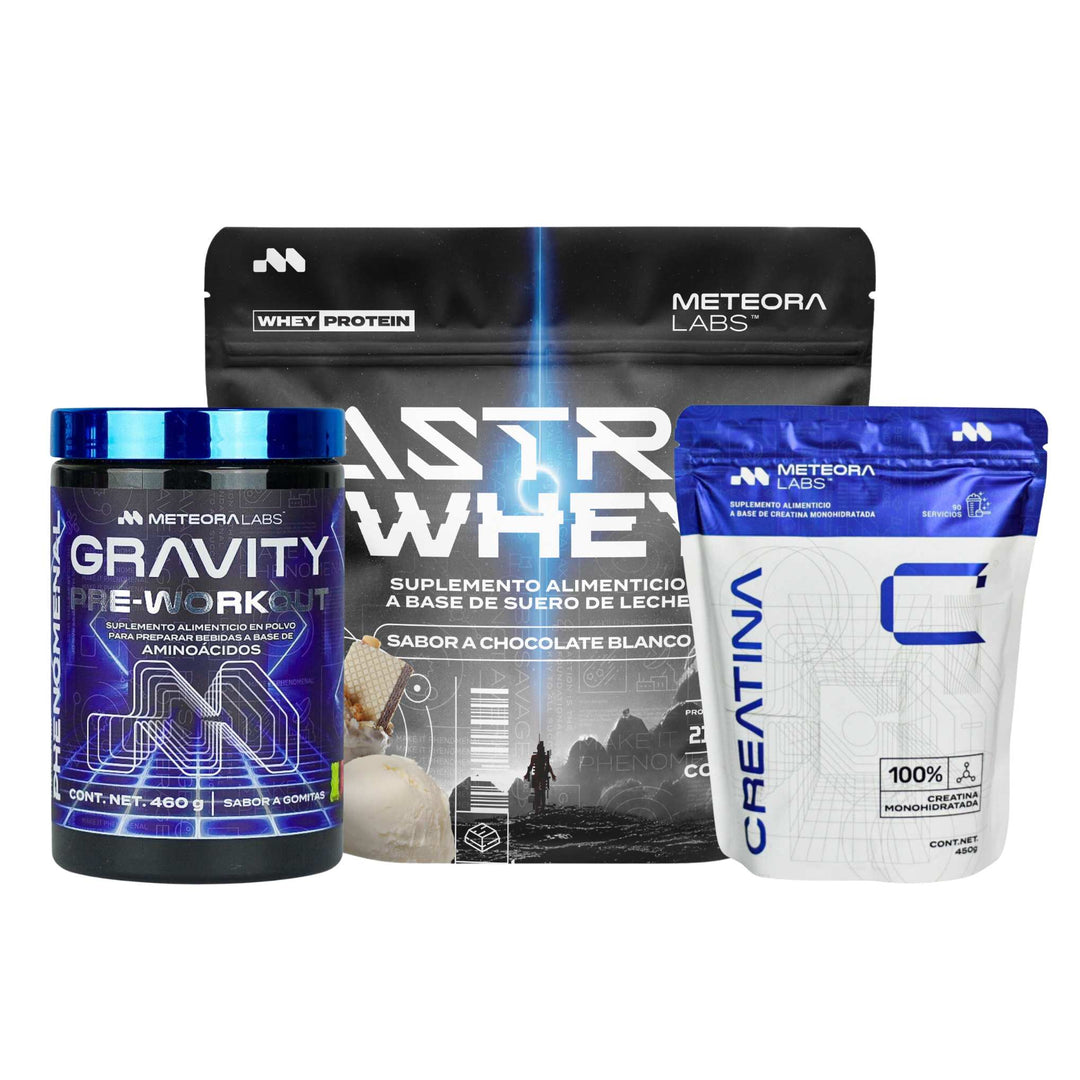 Combo | Astro Whey + Gravity Pre-Workout + Creatina