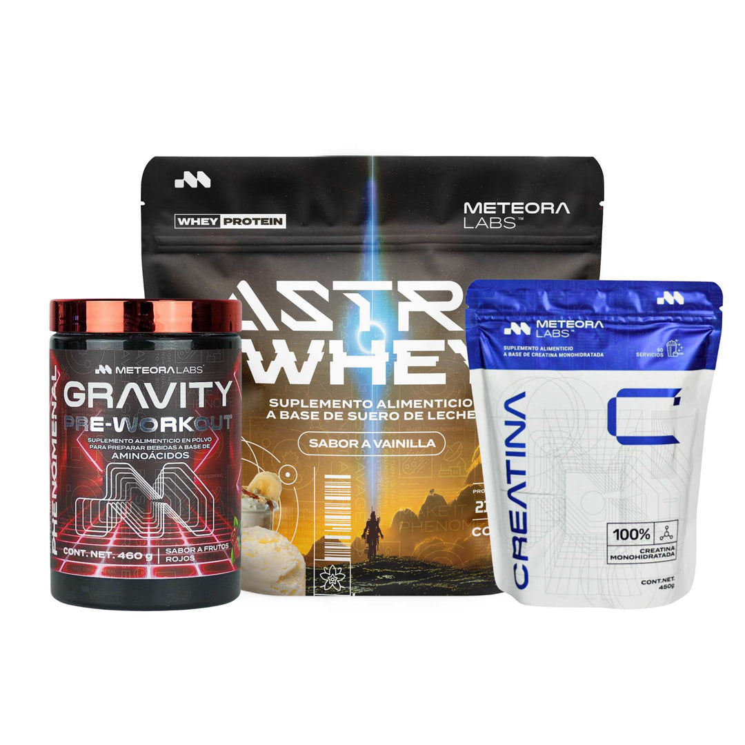 Combo | Astro Whey + Gravity Pre-Workout + Creatina