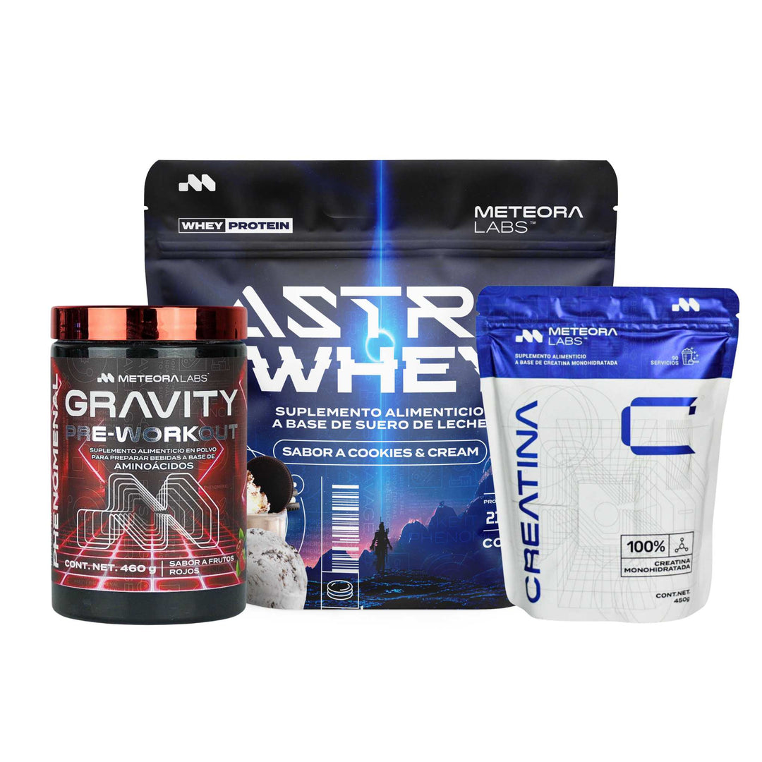 Combo | Astro Whey + Gravity Pre-Workout + Creatina