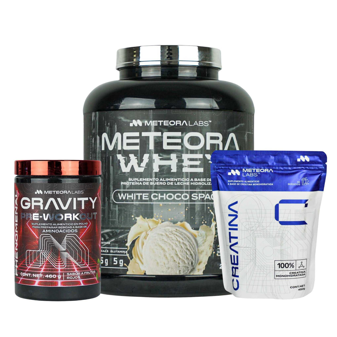 Combo | Meteora Whey + Creatina + Gravity Pre-workout