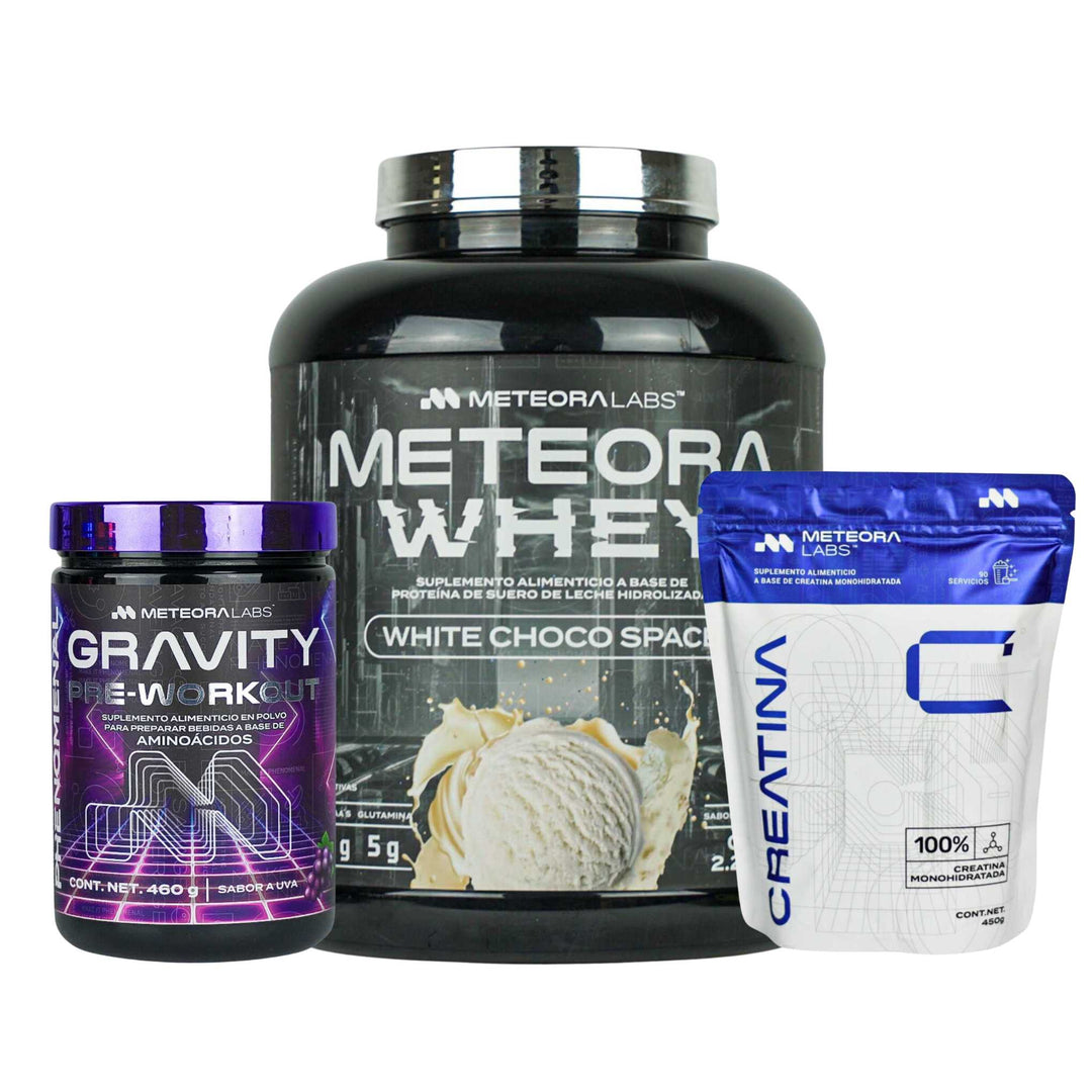 Combo | Meteora Whey + Creatina + Gravity Pre-workout