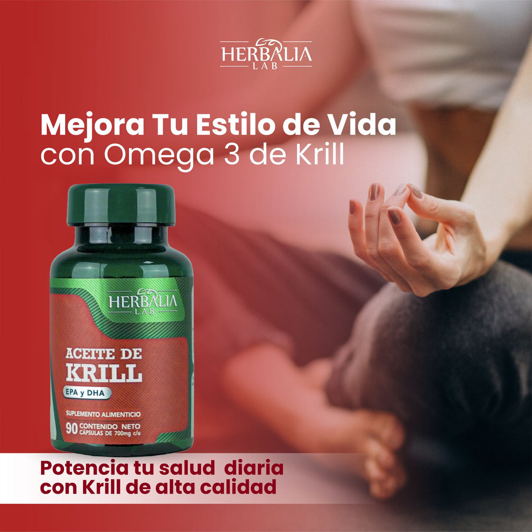 Aceite de Krill de Absorción Avanzada - EPA y DHA - 90 Cápsulas | Herbalia Lab