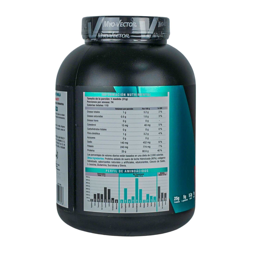 Myo Vector | Iso-Zero | 100% proteína asilada de suero de leche | Sin carbohidratos | Colágeno hidrolizado | 74 Servicios