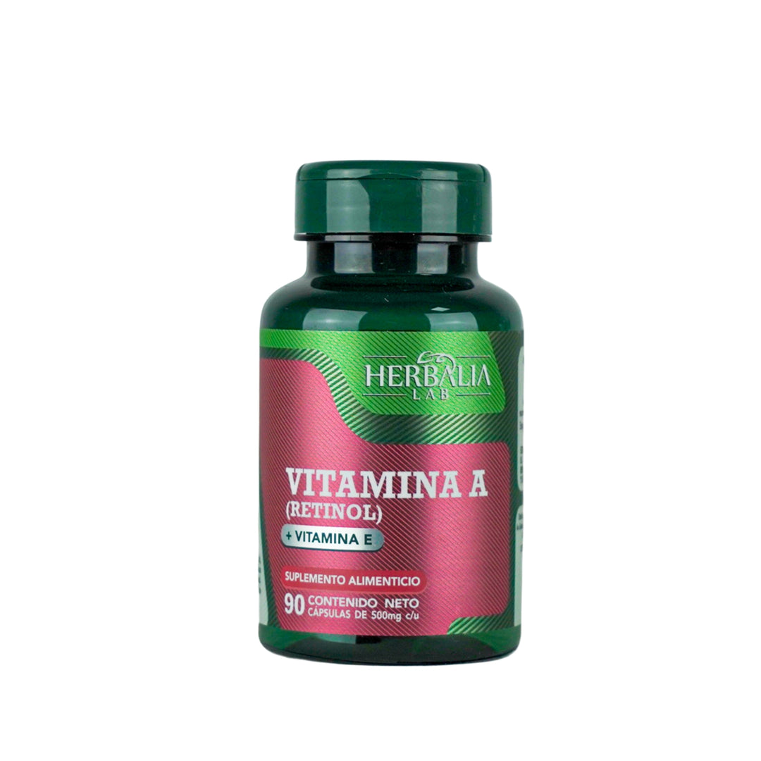 Herbalia Lab | Vitamina A (Retinol) + Vitamina E, Apoyo Nutricional Diario - 90 Cápsulas