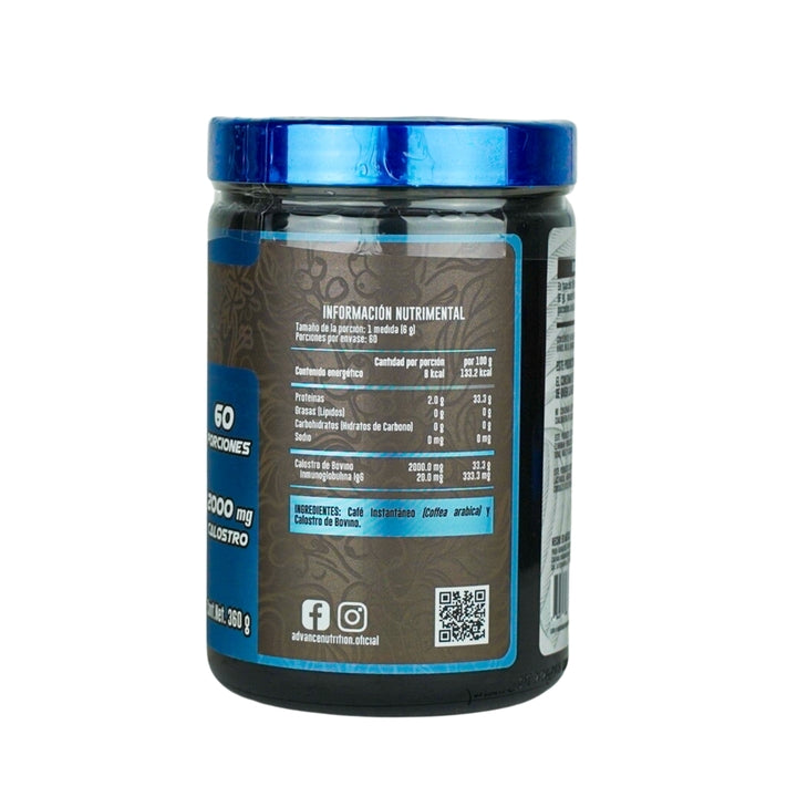 Advance Nutrition - Café con Calostro Bovino  60 Porciones | 300 g