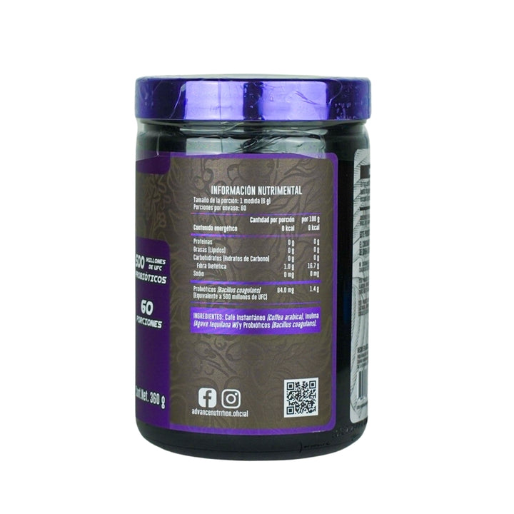 Advance Nutrition Coffee Fit con Probióticos y Prebióticos | Café con 500 Millones de UFC de Probióticos - 360 g