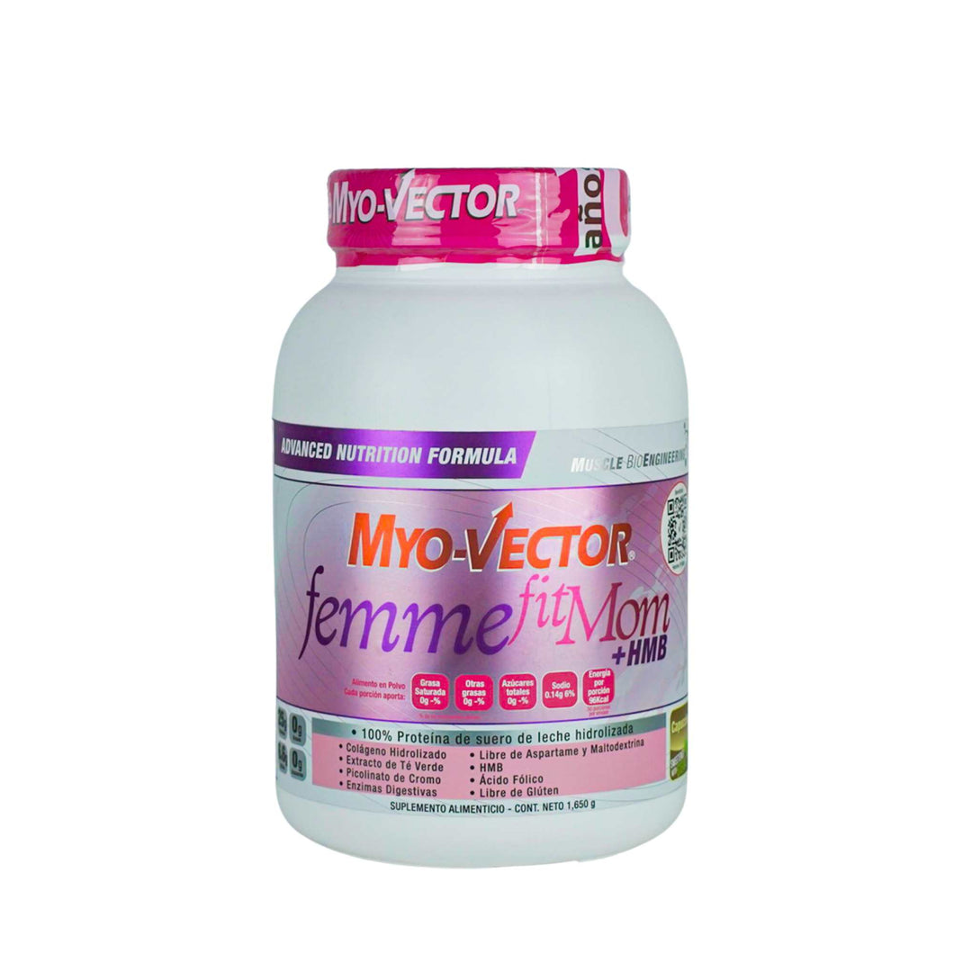 Myo Vector | Femme Fit Mom | HMB | Libre de Gluten | Ácido fólico | Colágeno Hidrolizado | Libre de aspartame y maltodextrina