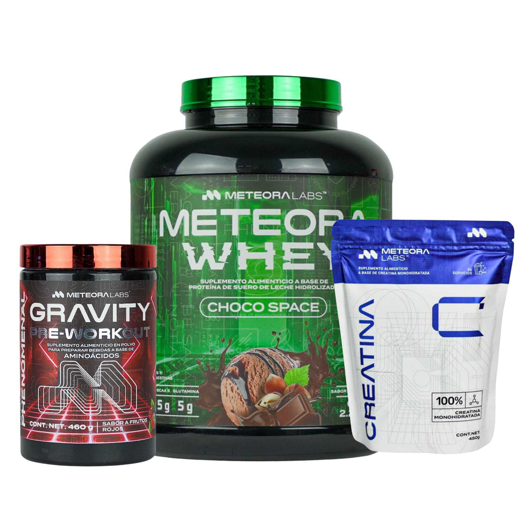 Combo | Meteora Whey + Creatina + Gravity Pre-workout