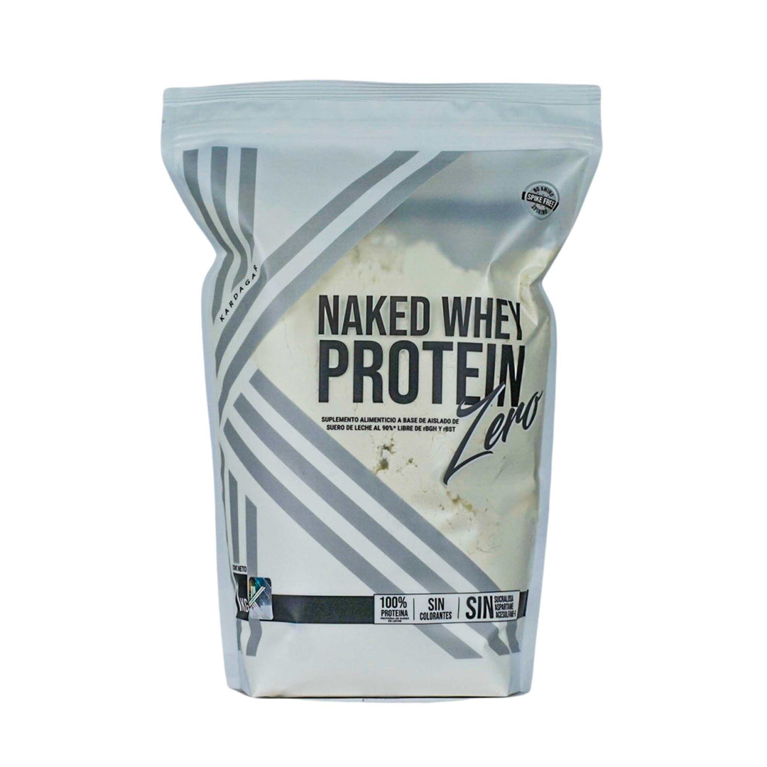 Naked Premium Whey Protein Zero de Kardagar | Aislado de Suero Puro al 90% | Sin Colorantes