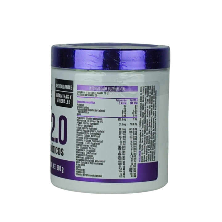 Advance Nutrition Probio 2.0 - Suplemento con Probióticos y Prebióticos - Con Vitaminas y Minerales | 300g