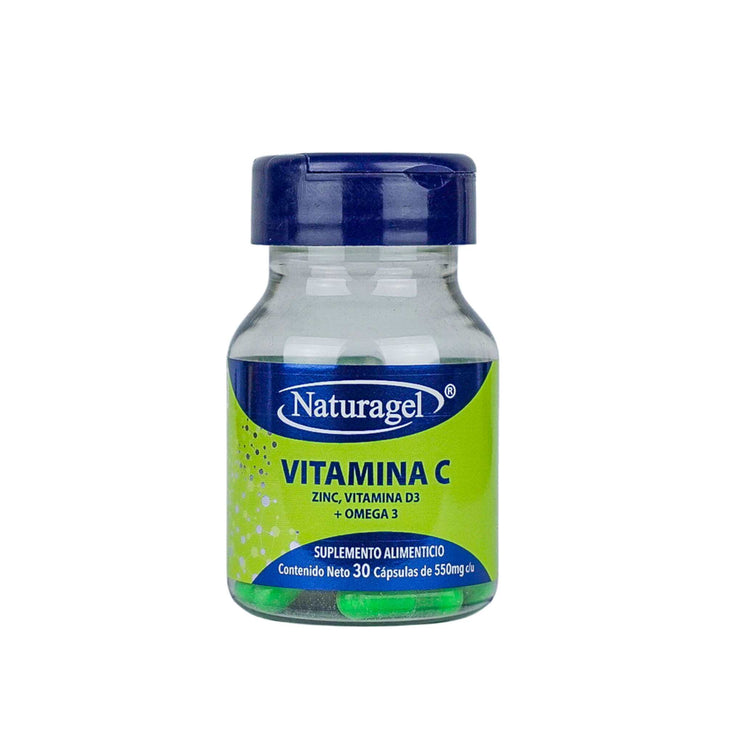 Naturagel | Vitamina C, Zinc, Vitamina D3 y Omega 3 | Fortalecimiento Inmunológico y Cardiaco